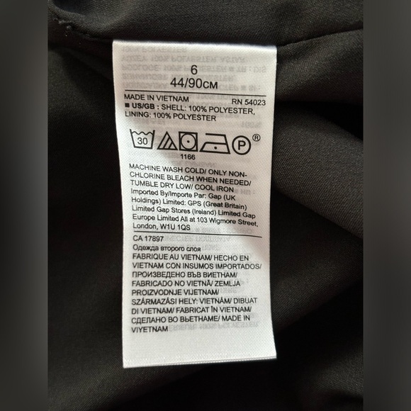 NEW w/ tags Banana Republic navy blue/white polka dot mini dress, size 6 - Picture 7 of 7